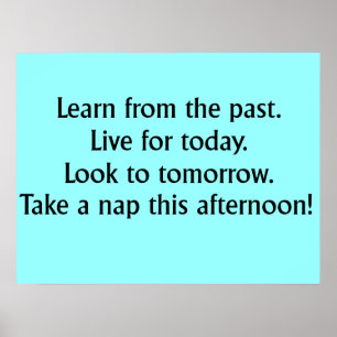 Take A Nap Funny Poster