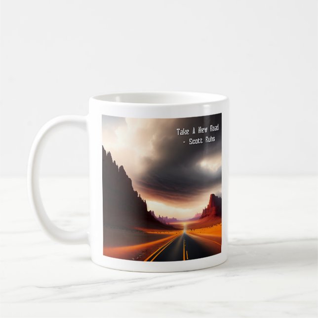 Take A New Road Cover Art Coffee Mug (Left)