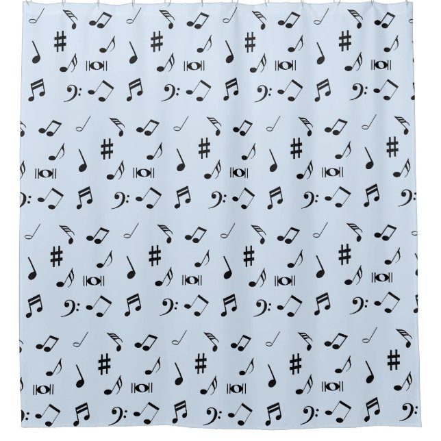 Take A Note Shower Curtain (Front)