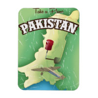 Take a plane Pakistan travel poster