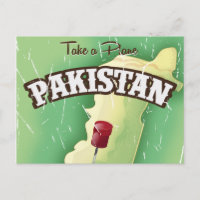 Take a plane Pakistan travel poster