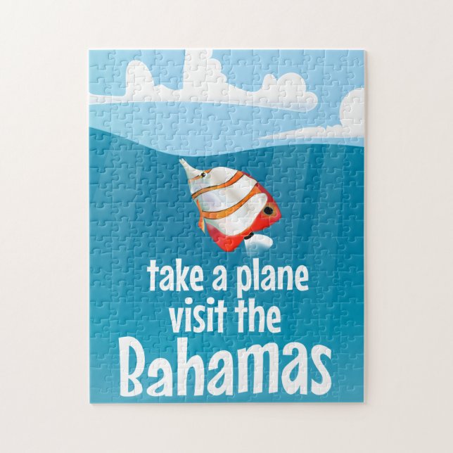 Take a Plane to the Bahamas Jigsaw Puzzle (Vertical)
