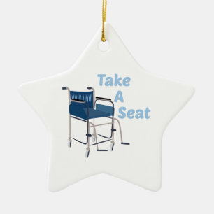 Take A Seat Ceramic Tree Decoration