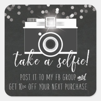 Take a Selfie Customer Loyalty Sticker