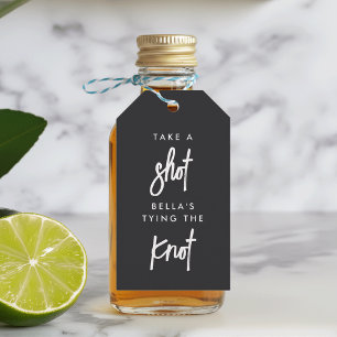 Take a Shot, She's Tying the Knot Bachelorette Gift Tags