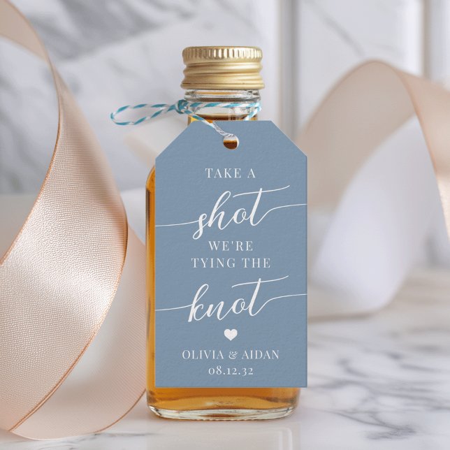 Take a Shot, We're Tying the Knot Wedding Gift Tags (Creator Uploaded)
