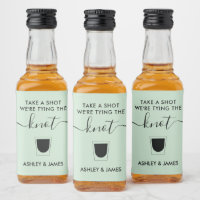 Take a Shot We're Tying the Knot Wedding Glass