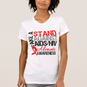 Take a Stand Against AIDS HIV T-Shirt