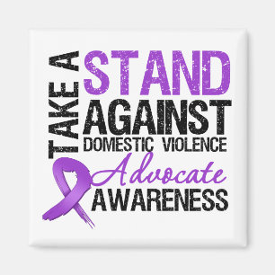 Take A Stand Against Domestic Violence Magnet