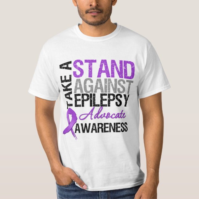 Take a Stand Against Epilepsy T-Shirt (Front)