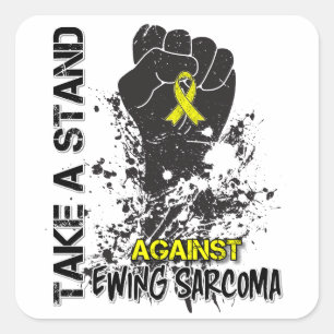 Take a Stand Against Ewing Sarcoma Square Sticker