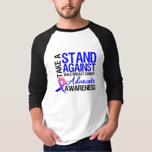 Take a Stand Against Male Breast Cancer T-Shirt