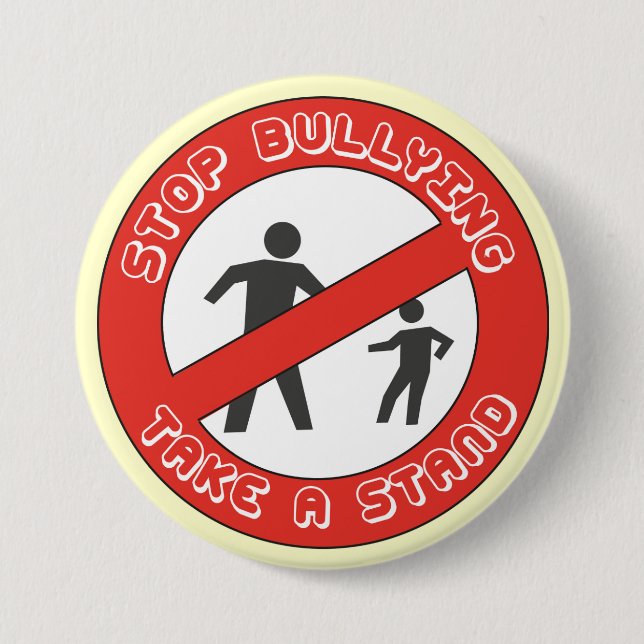 Take a Stand, Stop bullying button (Front)