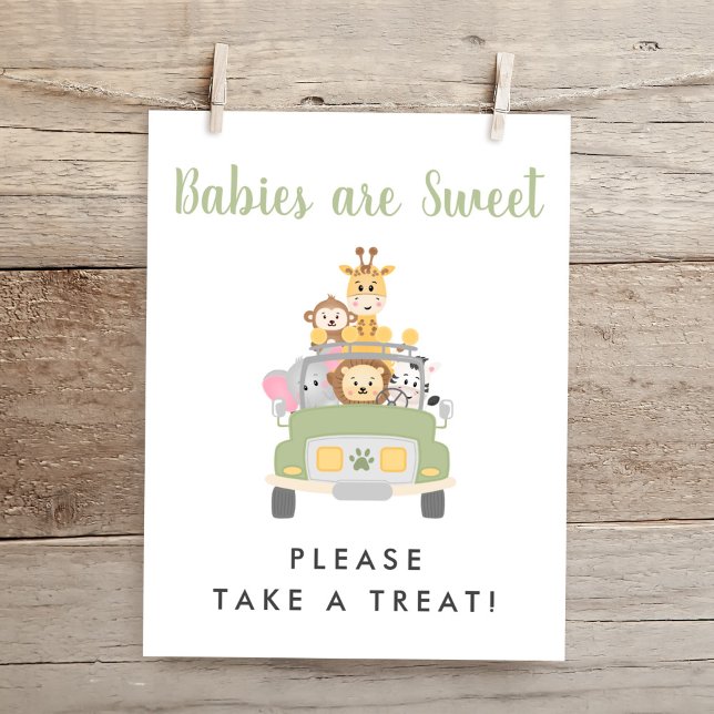 Take A Treat Safari Baby Shower Sign (Creator Uploaded)
