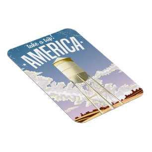 Take a Trip Retro California travel poster Magnet