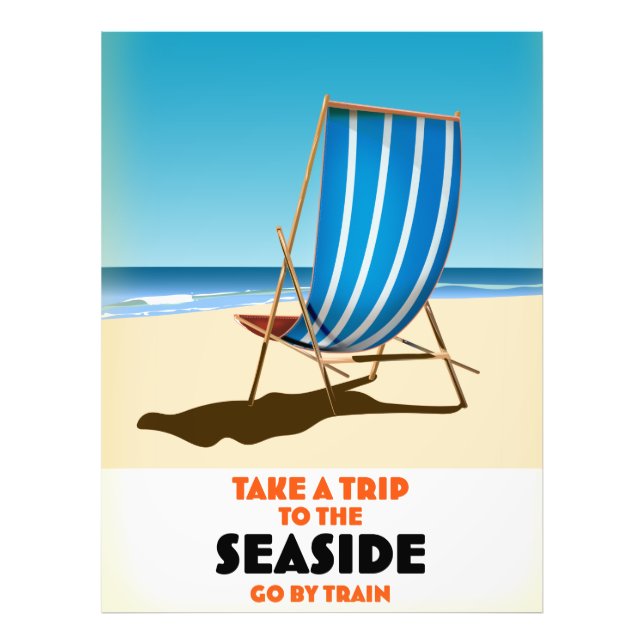 Take a trip to the seaside photo print (Front)