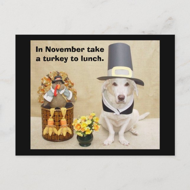 Take a turkey to lunch. postcard (Front)