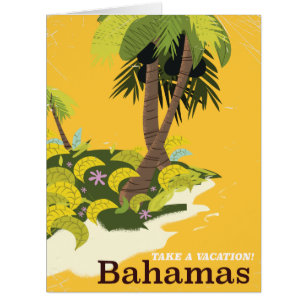 Take a Vacation Bahamas vintage travel poster