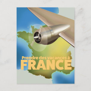 Take a vacation to France travel poster Postcard