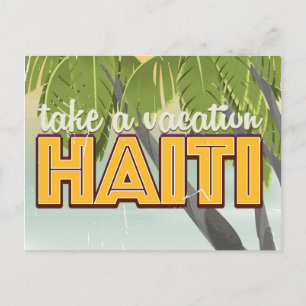Take a vacation to Haiti travel poster Postcard