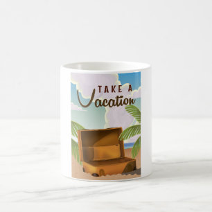 Take a Vacation vintage travel poster Coffee Mug
