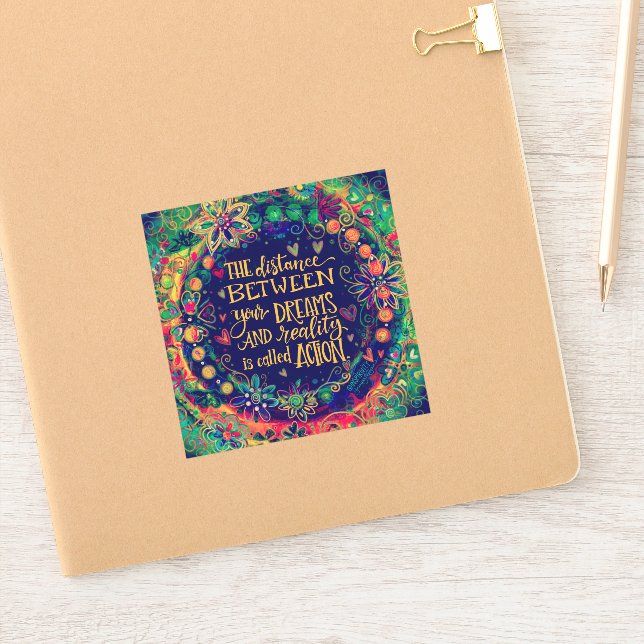 Take Action Encouragement Pretty Inspirivity (Notebook)