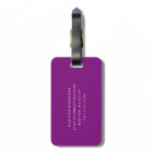Take Adventures in Purple | Luggage Tag
