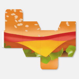 Take-away burger favour box
