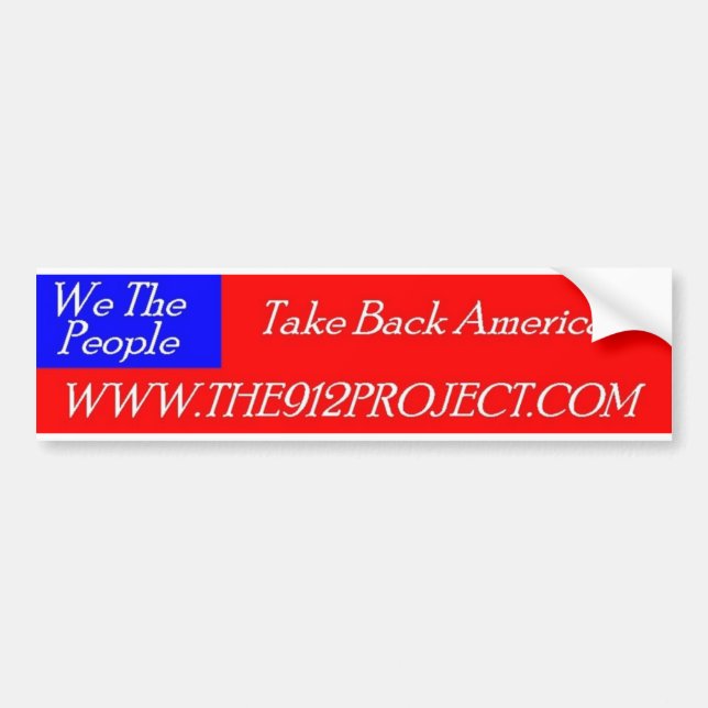 Take Back America Bumper Sticker (Front)