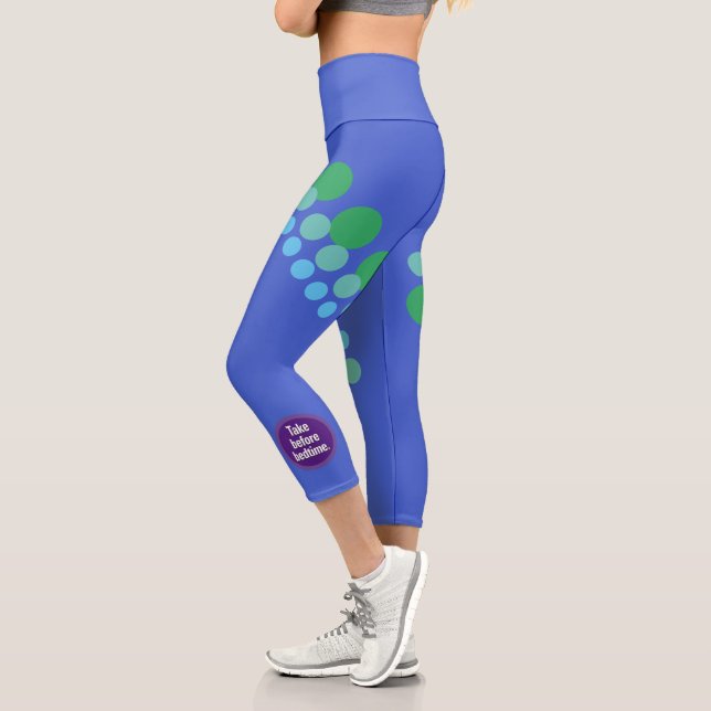 Take before bedtime Slant Spots Capri Leggings (Left)
