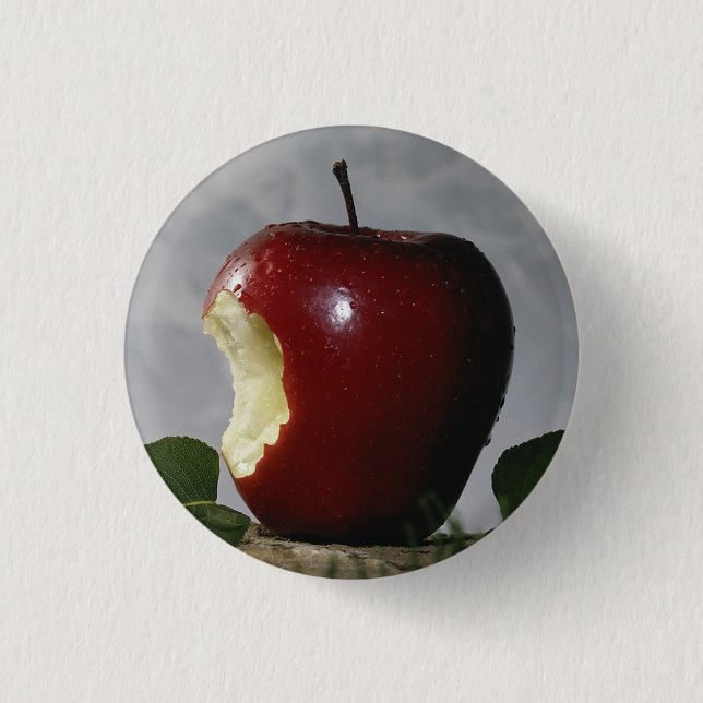 Take Bite Out Of Apple 3 Cm Round Badge (Front)