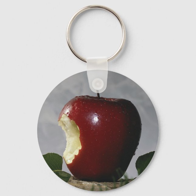 Take Bite Out Of Apple Key Ring (Front)