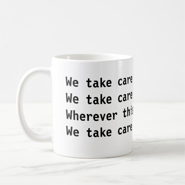 Take Care America Mug (Left)