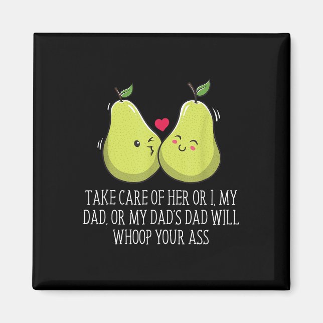 Take Care Of Her Wedding Funny Brother Bridal _1  Magnet (Front)