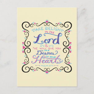 Take Delight in the Lord Postcard