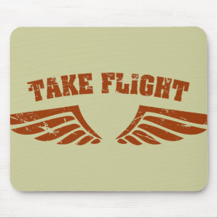 Take Flight Aviation Wings Mouse Pad