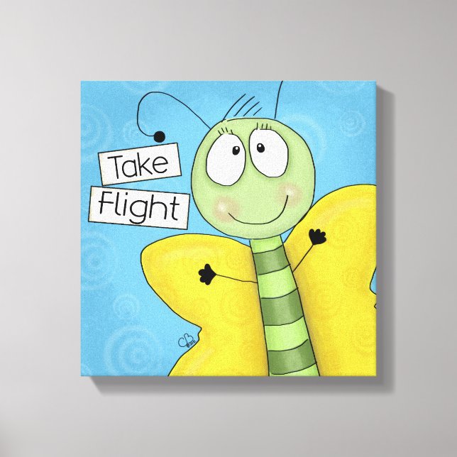 Take Flight Butterfly Canvas Print (Front)
