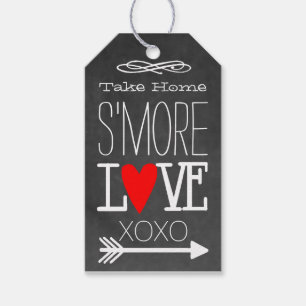 Take Home S'more Love Chalkboard Guest Favour Gift Tags