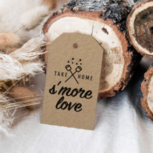 Take Home S'more Love Kraft Wedding Favour Tags