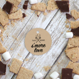 Take Home S'more Love Kraft Wedding Favour Tags