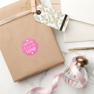 Take Home S'more Love Pink Craft Paper Stickers