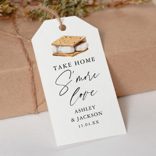Take home S'more Love Wedding Favour Gift Tags