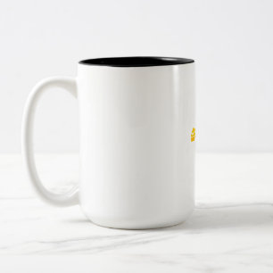 Take It Cheesy - Fun Cheese Print for Cheese Lover Two-Tone Coffee Mug