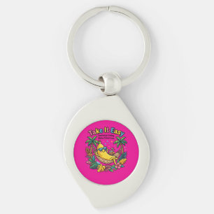 Take It Easy – Chill Banana Vibes Key Ring