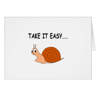 Take It Easy Cute Cartoon Snail