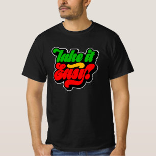 Take it Easy Rasta Colours Reggae T-Shirt