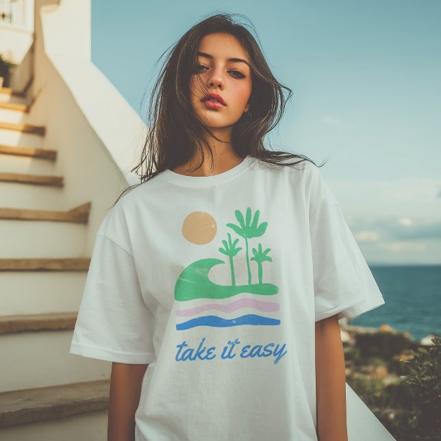 Take it Easy Retro Summer Unisex T-Shirt (Take it Easy Retro Summer Unisex T-Shirt)