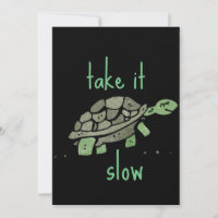 Take it Slow Cute Turtle Motivational Cute Gift