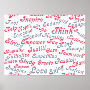 Take It To Heart Motivational Words Poster