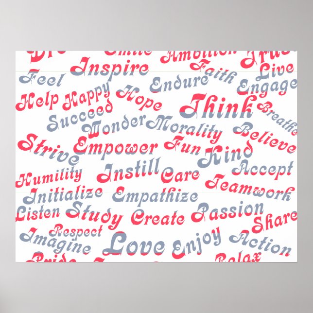 Take It To Heart Motivational Words Poster (Front)